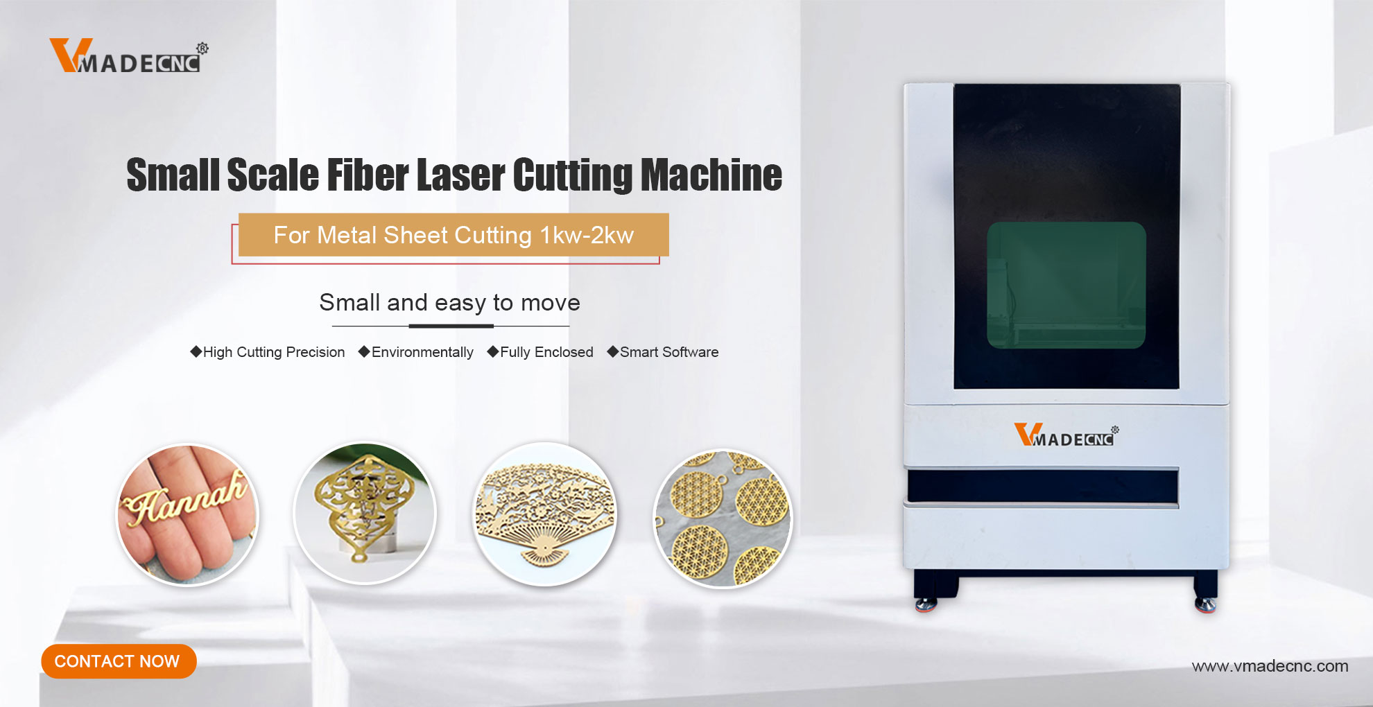 Small Scale Fiber Laser Steel Cutting Machine